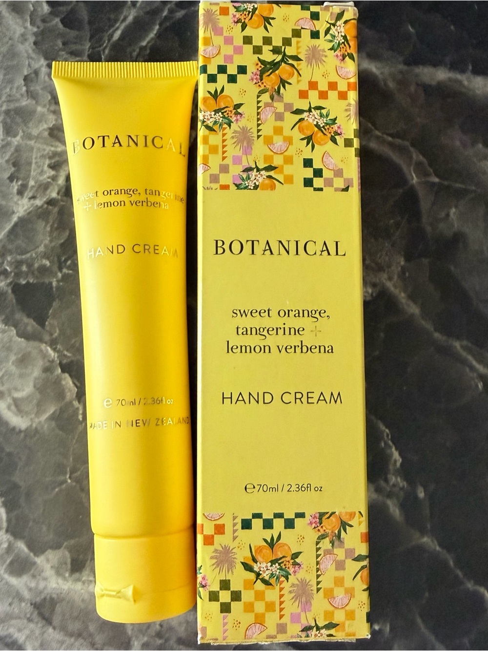 Botanical Sweet Orange & Lemon Verbena Hand Cream — Yellow